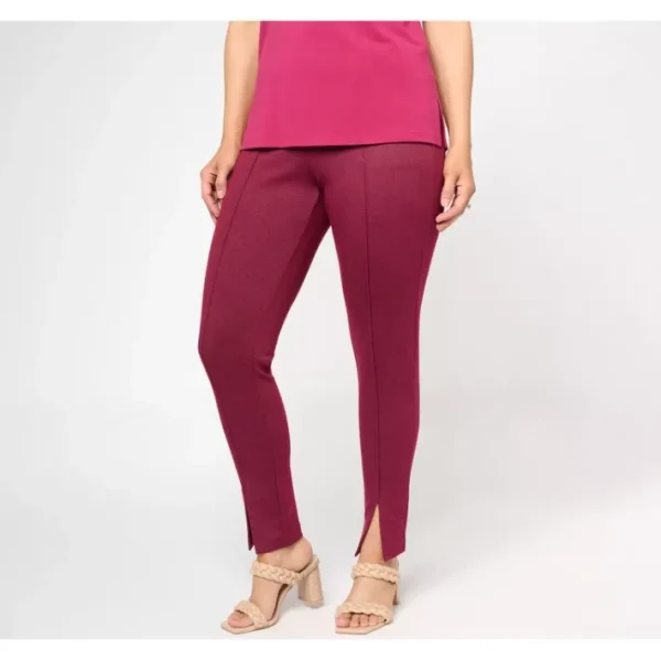 Shop All<Isaac Mizrahi Live! Petite Printed Ponte Pull On Pant w/ Pintuck - a world of fashionable women's clothing, including a wide selection of dresses and trendy accessories.