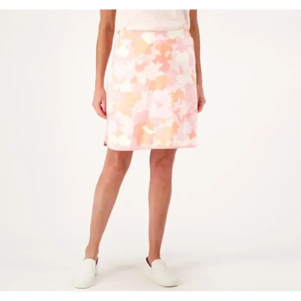 Isaac Mizrahi Live! Petite Soho Camo Printed Skort - a world of fashionable women's clothing, including a wide selection of dresses and trendy accessories.> Hat