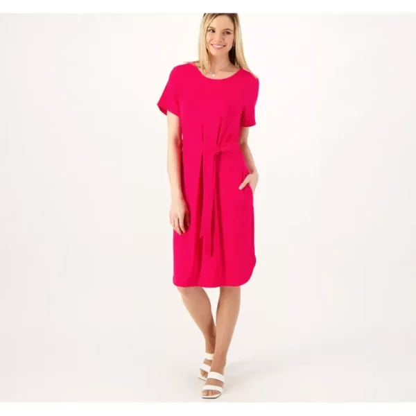 Isaac Mizrahi Live Petite Soho French Terry Dress - a world of fashionable women's clothing, including a wide selection of dresses and trendy accessories.> Hat