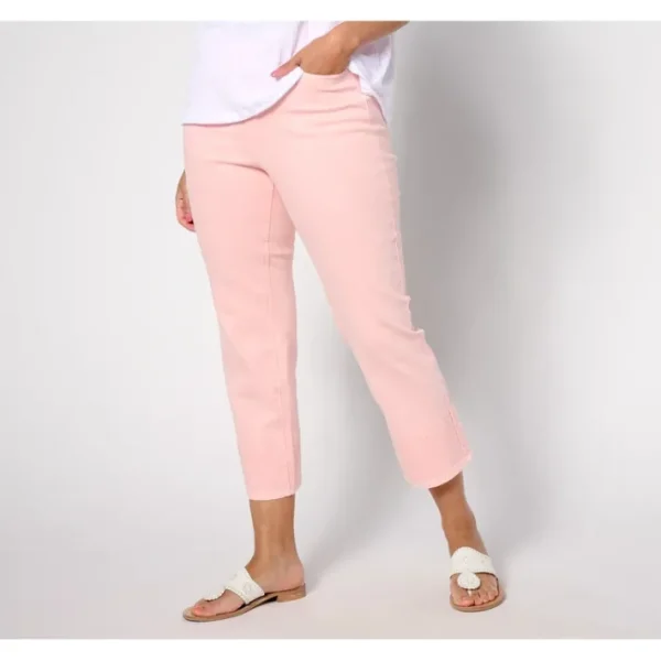Shop All<Isaac Mizrahi Live! Petite True Denim Straight Jeans w/Embroid - a world of fashionable women's clothing, including a wide selection of dresses and trendy accessories.