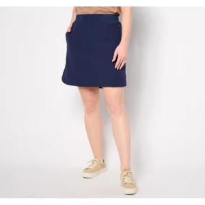 Dresses<Isaac Mizrahi Live! Reg Clubhouse Stretch Tech Skort - a world of fashionable women's clothing, including a wide selection of dresses and trendy accessories.