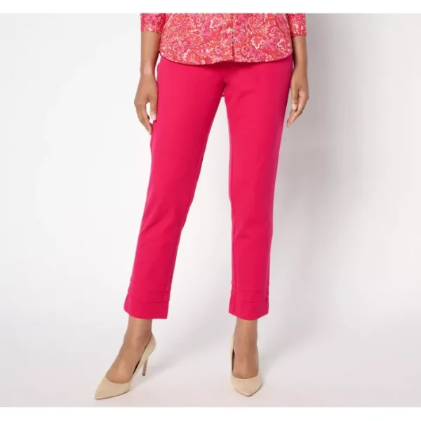 Shop All<Isaac Mizrahi Live! Regular 24/7 Stretch Ankle Length Pants - a world of fashionable women's clothing, including a wide selection of dresses and trendy accessories.