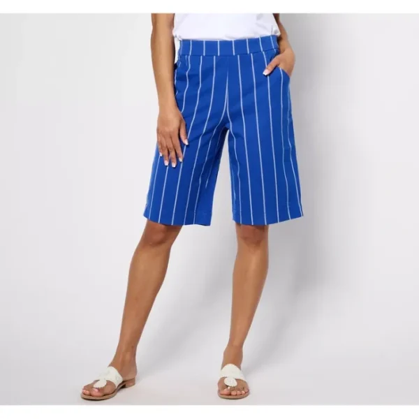 Shop All<Isaac Mizrahi Live! Regular 24/7 Stretch Choice of Print Shorts - a world of fashionable women's clothing, including a wide selection of dresses and trendy accessories.