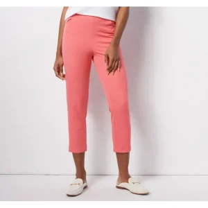 Isaac Mizrahi Live Regular 24/7 Stretch Crop Pants w/ Pocket - a world of fashionable women's clothing, including a wide selection of dresses and trendy accessories.> Hat