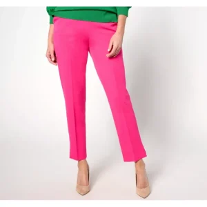 Isaac Mizrahi Live! Regular 24/7 Stretch Icon Ankle Pants - a world of fashionable women's clothing, including a wide selection of dresses and trendy accessories.> Hat