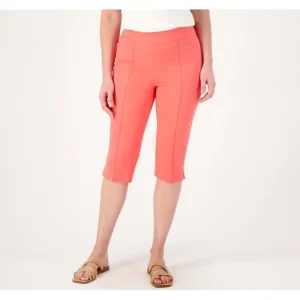 Fashion<Isaac Mizrahi Live Regular 24/7 Stretch Pedal Pusher Pants - a world of fashionable women's clothing, including a wide selection of dresses and trendy accessories.