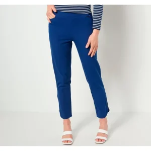Isaac Mizrahi Live Regular 24/7 Stretch Tulip Hem Ankle Pant - a world of fashionable women's clothing, including a wide selection of dresses and trendy accessories.> Hat