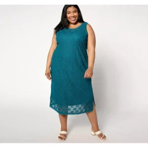 Isaac Mizrahi Live! Regular Bridgehampton Crochet Lace Midi Dress - a world of fashionable women's clothing, including a wide selection of dresses and trendy accessories.> Hat