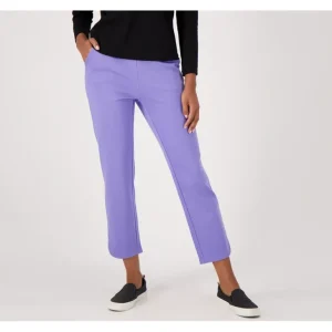 Isaac Mizrahi Live Regular Element 24/7 Stretch Knit Pants - a world of fashionable women's clothing, including a wide selection of dresses and trendy accessories.> Hat