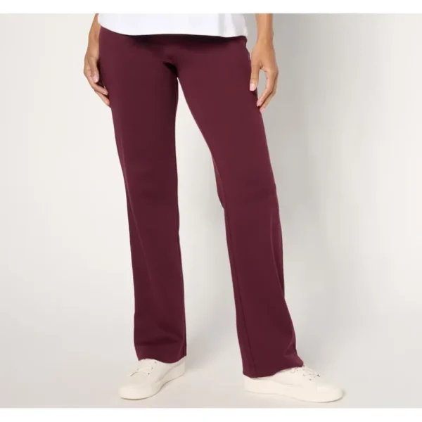 Isaac Mizrahi Live! Regular Essentials Pima Flex Straight Leg Pants - a world of fashionable women's clothing, including a wide selection of dresses and trendy accessories.> Hat