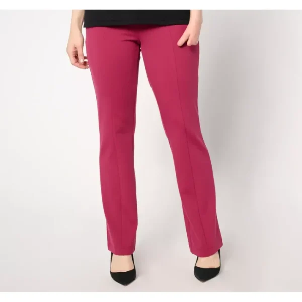 Shop All<Isaac Mizrahi Live! Regular Icon Crepe Bootcut Pants - a world of fashionable women's clothing, including a wide selection of dresses and trendy accessories.