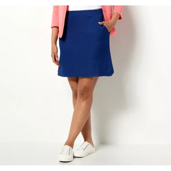 Shop All<Isaac Mizrahi Live Regular Pebble Knit Skort - a world of fashionable women's clothing, including a wide selection of dresses and trendy accessories.