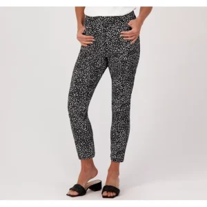 Isaac Mizrahi Live! Regular Pebble Knit Slim Leg Ankle Pant - a world of fashionable women's clothing, including a wide selection of dresses and trendy accessories.> Shoes