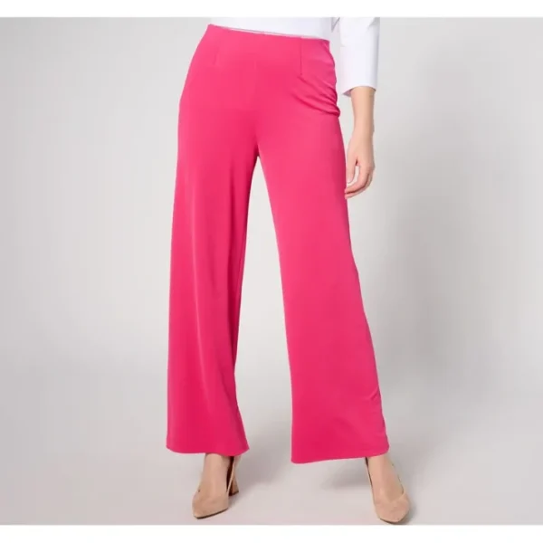 Shop All<Isaac Mizrahi Live! Regular Pebble Knit Straight-Leg Ankle Pants - a world of fashionable women's clothing, including a wide selection of dresses and trendy accessories.