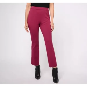 Isaac Mizrahi Live! Regular Printed Ponte Baby Bootcut Pant - a world of fashionable women's clothing, including a wide selection of dresses and trendy accessories.> Hat