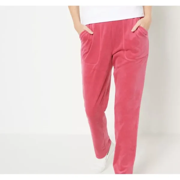 Shop All<Isaac Mizrahi Live Regular SOHO Velour Pull-On Ankle Pants - a world of fashionable women's clothing, including a wide selection of dresses and trendy accessories.