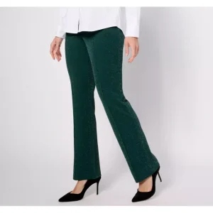 Dresses<Isaac Mizrahi Live! Regular Sparkle Pebble Crepe Boot Cut Pants - a world of fashionable women's clothing, including a wide selection of dresses and trendy accessories.