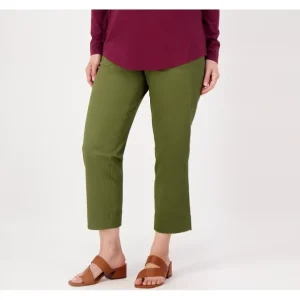 Isaac Mizrahi Live Regular Straight Leg Cropped Pant - a world of fashionable women's clothing, including a wide selection of dresses and trendy accessories.> Hat