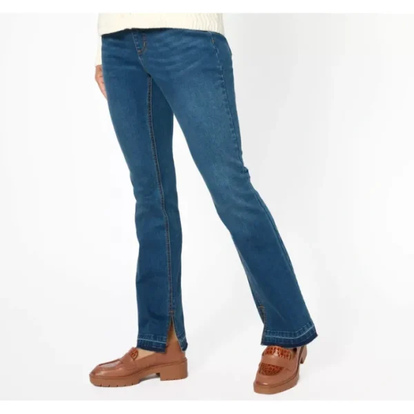 Shop All<Isaac Mizrahi Live! Regular True Denim Mini Bootcut Jeans - a world of fashionable women's clothing, including a wide selection of dresses and trendy accessories.