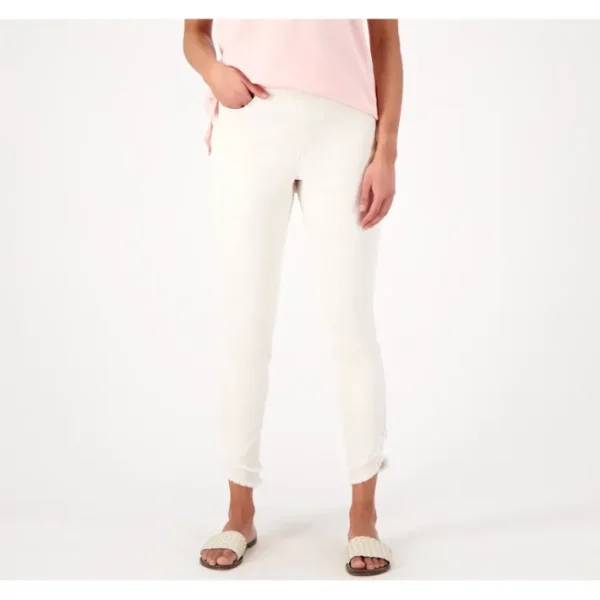 Shop All<Isaac Mizrahi Live! Regular True Denim Pull On Ankle SlimJeans - a world of fashionable women's clothing, including a wide selection of dresses and trendy accessories.