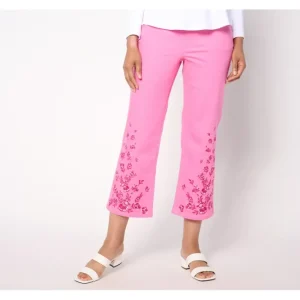 Fashion<Isaac Mizrahi Live! Regular True Denim Wide Leg Crop Jeans - a world of fashionable women's clothing, including a wide selection of dresses and trendy accessories.