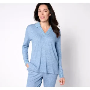 Dresses<Isaac Mizrahi Live! Rib Texture Knit Long-Sleeve Pullover - a world of fashionable women's clothing, including a wide selection of dresses and trendy accessories.
