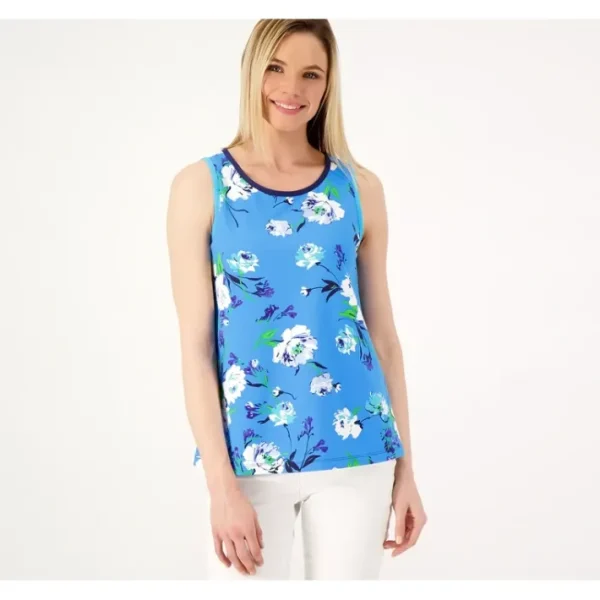 Shop All<Isaac Mizrahi Live! Soho Floral Print Tank Top - a world of fashionable women's clothing, including a wide selection of dresses and trendy accessories.