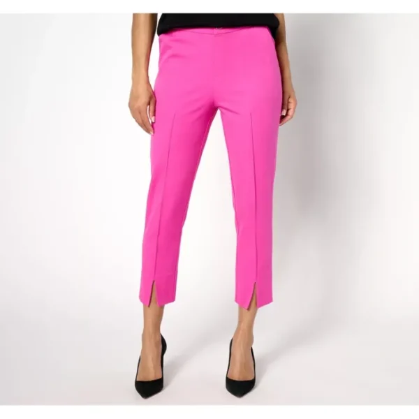 Shop All<Isaac Mizrahi Live! Tall 24/7 Stretch Slim-Leg Crop Pants - a world of fashionable women's clothing, including a wide selection of dresses and trendy accessories.