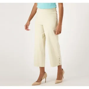 Fashion<Isaac Mizrahi Live Tall 24/7 Stretch Wide Leg Crop Pant - a world of fashionable women's clothing, including a wide selection of dresses and trendy accessories.