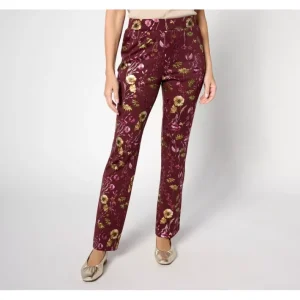 Dresses<Isaac Mizrahi Live! Tall Foil Printed Scuba Bootcut Pants - a world of fashionable women's clothing, including a wide selection of dresses and trendy accessories.