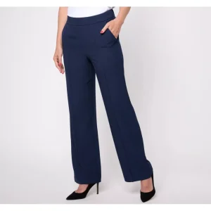 Fashion<Isaac Mizrahi Live! Tall Forever Twill Pull on Trouser - a world of fashionable women's clothing, including a wide selection of dresses and trendy accessories.