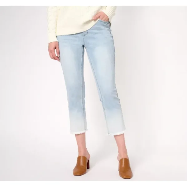 Shop All<Isaac Mizrahi Live! Tall Indigo True Denim Dip Dye Ankle Jeans - a world of fashionable women's clothing, including a wide selection of dresses and trendy accessories.
