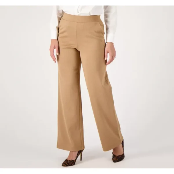Isaac Mizrahi Live Tall Jacquard Herringbone Wide Leg Pants - a world of fashionable women's clothing, including a wide selection of dresses and trendy accessories.> Hat