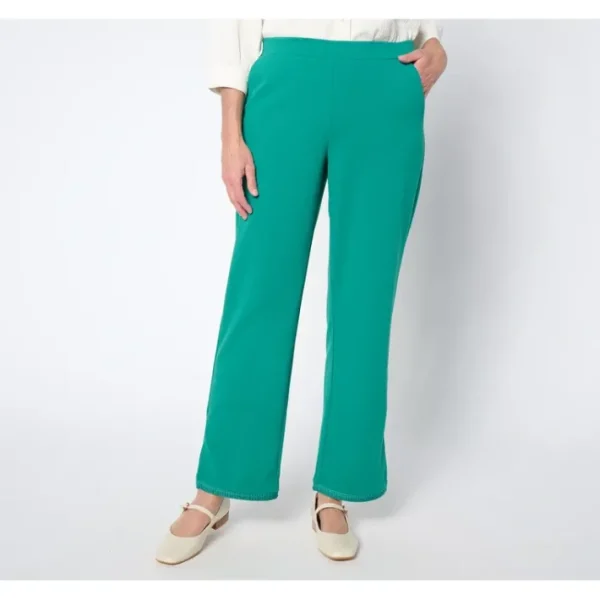 Shop All<Isaac Mizrahi Live! Tall Scuba Crepe Straight Leg Ankle Pants - a world of fashionable women's clothing, including a wide selection of dresses and trendy accessories.
