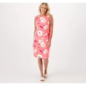 Dresses<Isaac Mizrahi Live! Tall Solid or Printed Shift Dress - a world of fashionable women's clothing, including a wide selection of dresses and trendy accessories.
