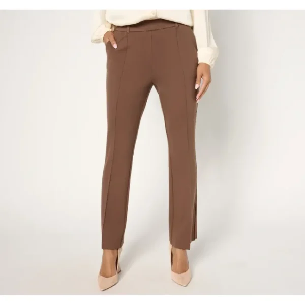 Shop All<Isaac Mizrahi Live! Tall Sublime Stretch Ponte Bootcut Pants - a world of fashionable women's clothing, including a wide selection of dresses and trendy accessories.