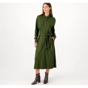 Dresses<J Jason Wu Petite Draped Shirt Dress - a world of fashionable women's clothing, including a wide selection of dresses and trendy accessories.