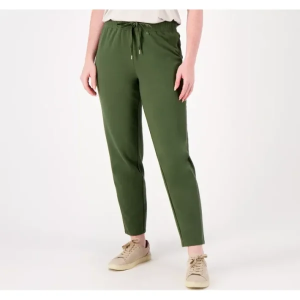 Fashion<J Jason Wu Regular Tapered Knit Jogger with Satin Detail - a world of fashionable women's clothing, including a wide selection of dresses and trendy accessories.