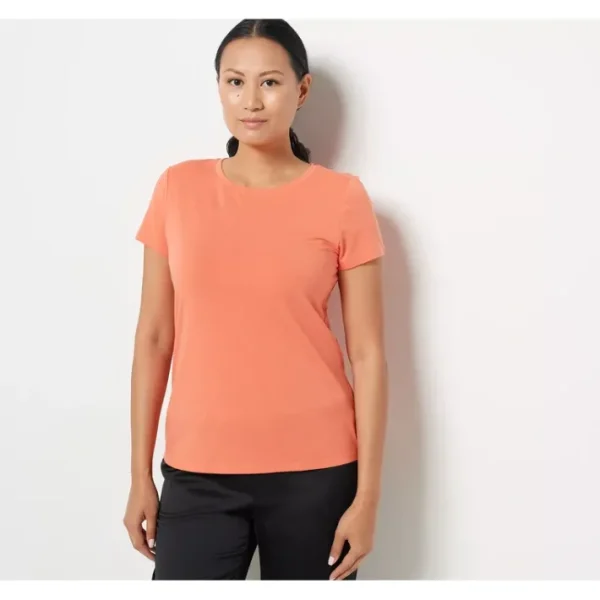 Shop All<J Jason Wu Short Sleeve Knit Crew Neck Tee - a world of fashionable women's clothing, including a wide selection of dresses and trendy accessories.