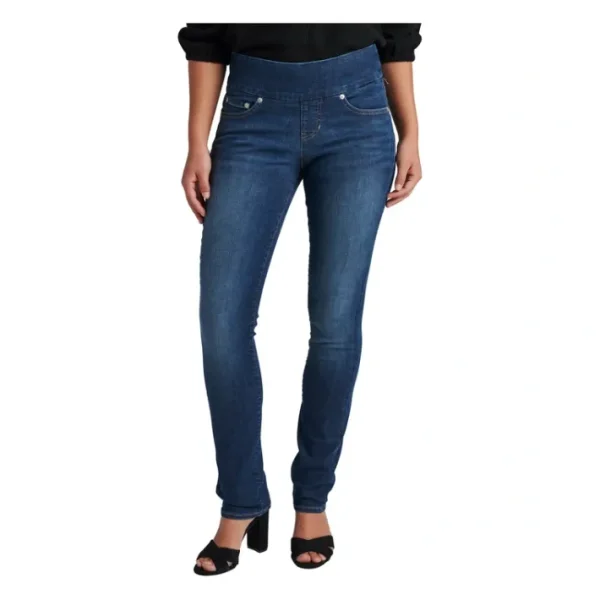 Shop All<JAG Jeans Peri Mid Rise Straight Leg Pull-On Jeans - Anbl - a world of fashionable women's clothing, including a wide selection of dresses and trendy accessories.