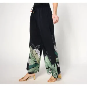 Fashion<Jantzen Petite Woven Pull-On Wide Leg Cover-Up Pants - a world of fashionable women's clothing, including a wide selection of dresses and trendy accessories.