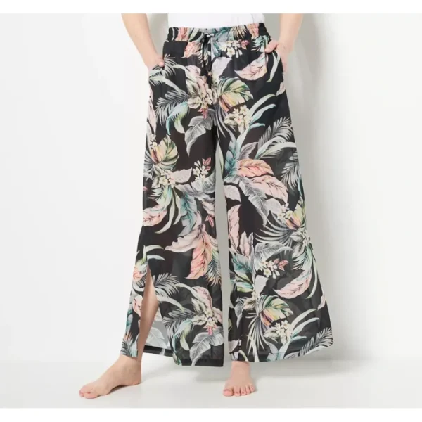 Shop All<Jantzen Woven Tie-Waist Wide Leg Cover-Up Pants - a world of fashionable women's clothing, including a wide selection of dresses and trendy accessories.
