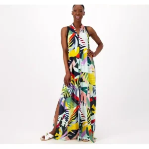 Dresses<Jantzen Wrap Halter Neck Woven Maxi Dress - a world of fashionable women's clothing, including a wide selection of dresses and trendy accessories.