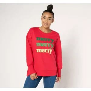 Fashion<Jingle Belles by Kim Gravel Merry Merry Merry Sweatshirt - a world of fashionable women's clothing, including a wide selection of dresses and trendy accessories.