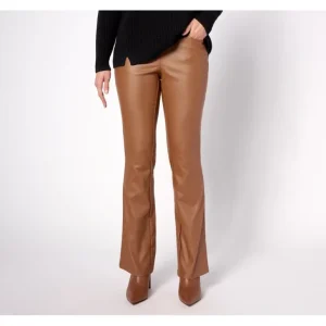 Jingle Belles by Kim Gravel Rebelleious Coated Festive Flare Pant - a world of fashionable women's clothing, including a wide selection of dresses and trendy accessories.> Coats