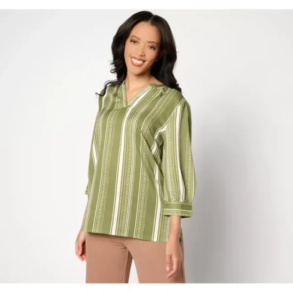 Shop All<Joan Rivers Novelty Woven Jacquard Long Sleeve Blouse - a world of fashionable women's clothing, including a wide selection of dresses and trendy accessories.
