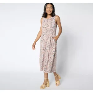 Dresses<Joan Rivers Petite Cotton Modal Jersey Tank Dress - a world of fashionable women's clothing, including a wide selection of dresses and trendy accessories.