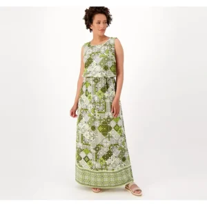 Dresses<Joan Rivers Petite Luxe Knit Maxi Dress - a world of fashionable women's clothing, including a wide selection of dresses and trendy accessories.