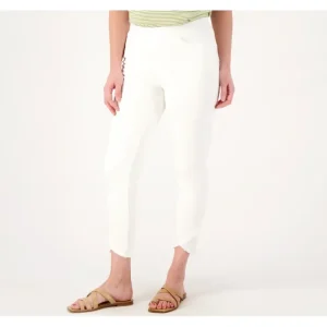 Fashion<Joan Rivers Petite Slim Ankle Length Jean w/ Scallop Hem - a world of fashionable women's clothing, including a wide selection of dresses and trendy accessories.