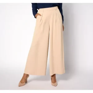 Fashion<Joan Rivers Regular Bitsy Wide-Leg Pull-On Ankle Trousers - a world of fashionable women's clothing, including a wide selection of dresses and trendy accessories.